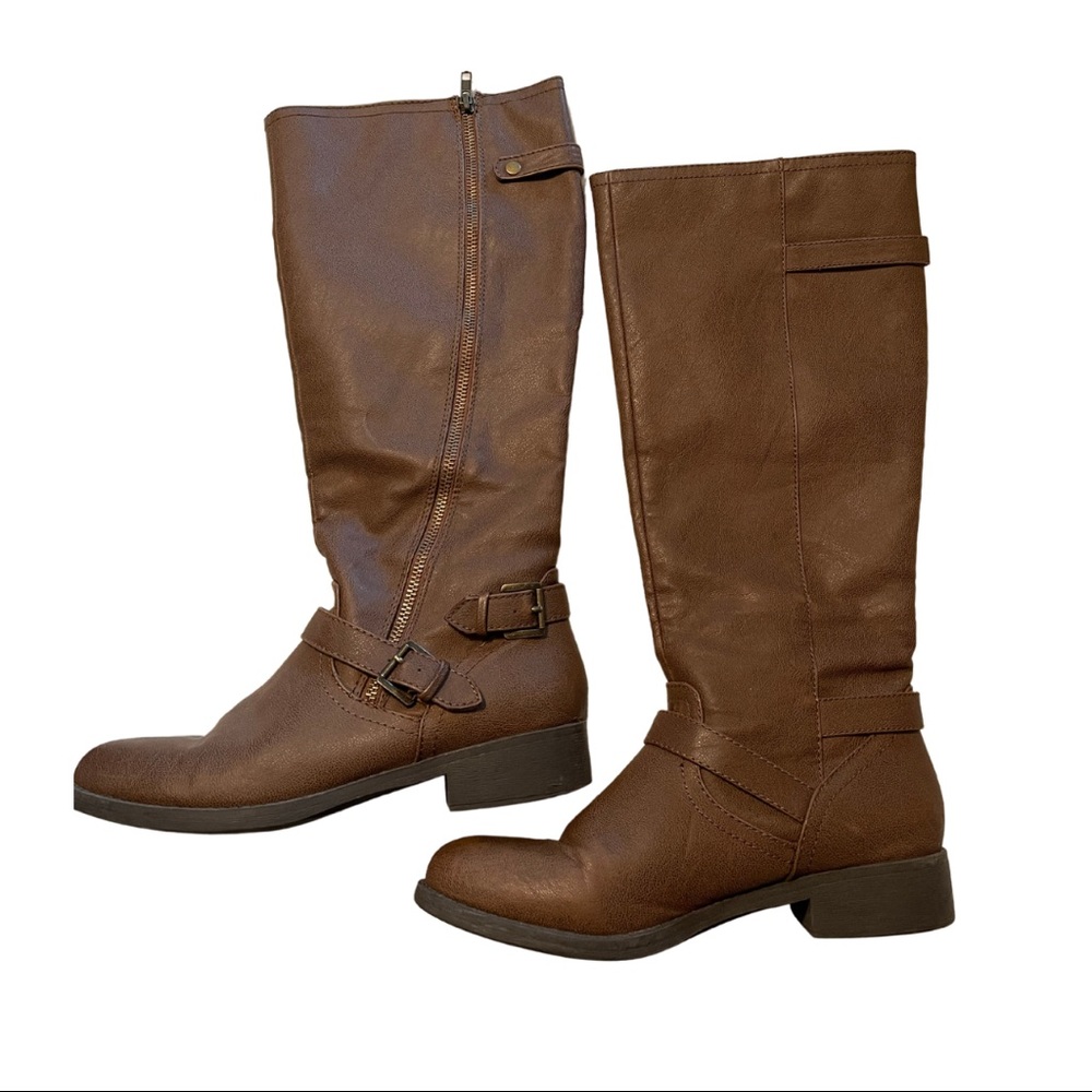 Brown Knee-High Boots